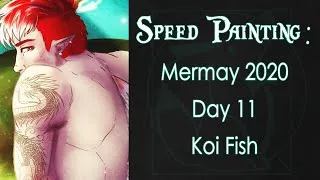 Miniature : [Speeddraw] Mermay Challenge - Day 11 : Koifish