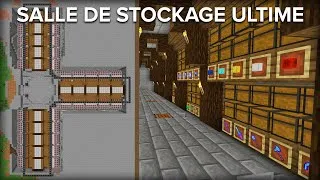 Miniature : Salle de stockage Minecraft avec système de tri automatique - Capacité de 2 millions d'objets