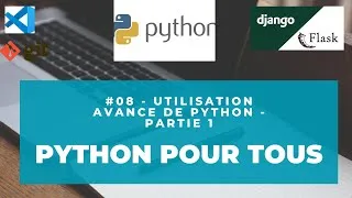 Miniature : #08 Python Pour Tous - Chaines de caracteres - Listes - Instructions break continue pass match