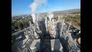 Miniature : Montage de la charpente métallique du centre de valorisation énergétique du Sigidurs.