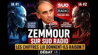 Miniature : Zemmour sur Sud Radio : les chiffres lui donnent-ils raison ? | Débat IA
