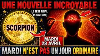 Miniature : SCORPION ♏ 28 avril : Une épreuve cruciale commence 🔥 Ne ratez pas cette occasion ! 😱
