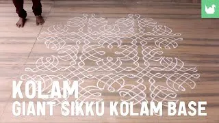 Miniature : Aprende a hacer Kolam - Arte indio - Gran Sikku Kolam parte 1 - Base - (video 12-13)