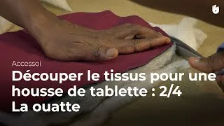 Miniature : Comment faire une housse pour tablette - ordinateur : Partie 3-8 - découper la ouatte 2-4 | Couture