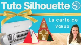 Miniature : J.4 Quotidiennes de Noël de Silhouette | La carte de vœux de Noël |Tuto Portrait Cameo |