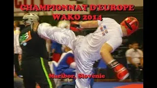 Miniature : 1/4 de finale championnat d'Europe WAKO 2014 (Maribor, Slovénie)