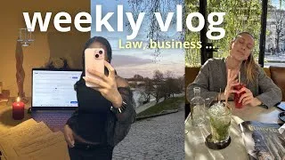 Miniature : Une semaine avec moi *vlog* | études de droit, Business & more ⚖️🤍🎀