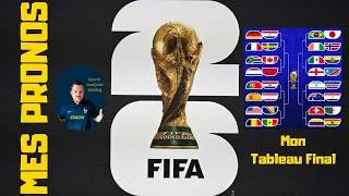 Miniature : Coupe du Monde 2026 - Mes pronos - Mon tableau final