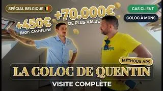 Miniature : Visite d'une coloc ULTRA rentable à Mons 🇧🇪 : 450€/mois et 70.000€ +value (PARTIE 3)