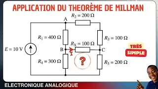 Miniature : ⚡ THÉORÈME DE MILLMAN : La méthode la plus rapide pour résoudre ce circuit !