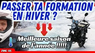 Miniature : Passer sa formation 125 en hiver : la meilleure saison