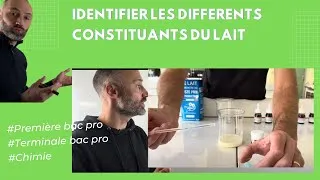Miniature : Identifier les différents constituants du lait