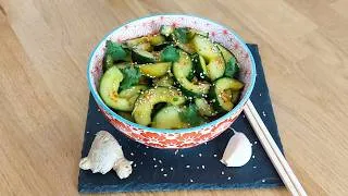 Miniature : Salade de concombre à l'asiatique - facile et rapide - n°535