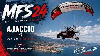 Miniature : Vol au dessus d'Ajaccio //Flight Simulator//Powrachute sky rascale