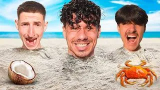 Miniature : LE DERNIER À RESTER ENTERRÉ DANS LE SABLE GAGNE 1000€ !!