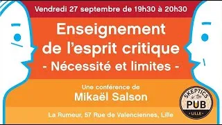 Miniature : SITP #4 - Enseignement de l'esprit critique: nécessité et limite