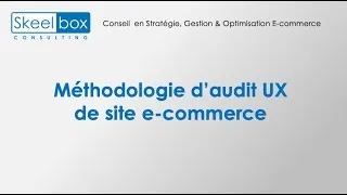 Miniature : Méthodologie d'audit site e-commerce - Agence Conseil Stratégie, Gestion & Optimisation E-commerce