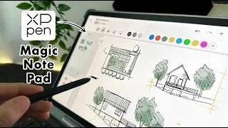 Miniature : The DRAWING TABLET with 3 SCREEN modes - XPPEN Magic Note Pad Review by an architect