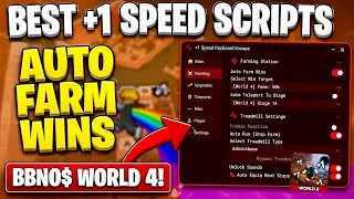 Miniature : [NO KEY] NEW +1 Speed Keyboard Escape Script! (Roblox) | AUTO FARM WINS + BBNO$ WORLD 4