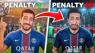 Miniature : 100 PENALTYS pour gagner la LDC avec le PSG ! (j'ai failli mourir de stress)