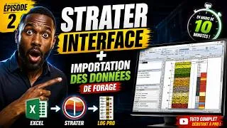 Miniature : Strater - Épisode 2 : Importer des données Excel et créer un log géologique