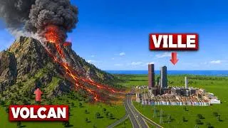 Miniature : J'ai construit une ville au pied d'un volcan... (c'était une très mauvaise idée)