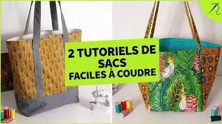 Miniature : Coudre deux sacs cabas faciles - tuto couture débutant 