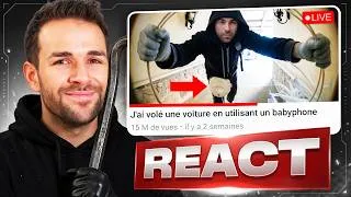 Miniature : 🔥REACT : J'AI PIÉGÉ DES VOLEURS DE VOITURES PROFESSIONNEL (DINGUERIE)
