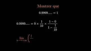 Miniature : La démonstration de 0.9999...=1