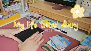 Miniature : On crée ensemble une page dans mon life travel diary 🌞 Vlog journaling 