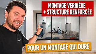 Miniature : Verrière d'intérieur : la STRUCTURE placo RENFORCÉE que personne n'explique (+ pose complète)
