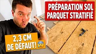Miniature : Parquet stratifié: la préparation pour un support plat (ragréage et OSB)