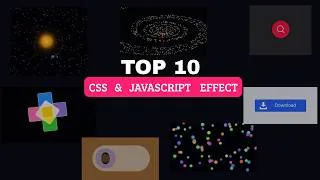 Miniature : Top 10 Amazing HTML CSS JavaScript Effects | Creative UI Animations for Websites