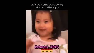 Miniature : Pikachu à la rescousse : Une petite fille adorable répond à sa maman en mode Pokémon !"  😂😂😂