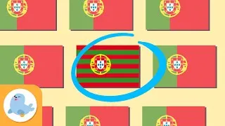 Miniature : EUROPE (PARTIE 2) - Trouvez les différents drapeaux de l'EUROPE - Attention visuelle pour enfants