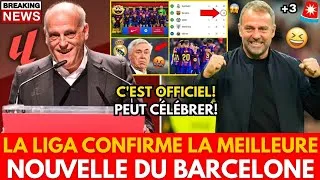 Miniature : 🚨 C'EST OFFICIEL✅ LA LIGA  CONFIRME LA MEILLEURE NOUVELLE DU BARCELONE ! CÉLÉBREZ-LA MAINTENANT