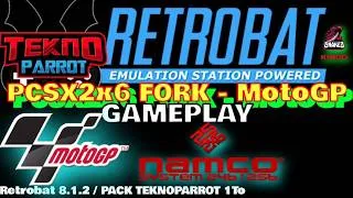 Miniature : ⚠️RETROBAT 8.1.2 [ADD-ON NAMCO 2x6 TEKNOPARROT]- PCSX2x6 fork - GAMEPLAY MotoGP ARCADE⚠️