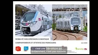 Miniature : Étude "Mobilité sous pression climatique, comportements et attentes des franciliens"