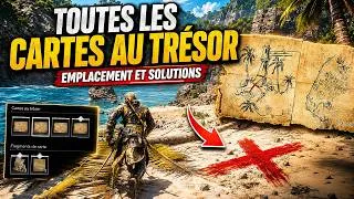 Miniature : AC Black Flag Resynced : Toutes les CARTES AUX TRÉSORS  ! Emplacements & Solution (Guide 100%)
