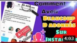Miniature : Comment avoir beaucoup d abonnés sur Instagram ios/android