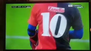 Miniature : messi # #barcelone  Messi marque un magnifique but contre osasuna et rend hommage a Diego Maradona
