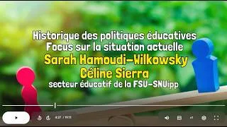Miniature : Ouverture du colloque - Historique des politiques éducatives et focus sur la situation actuelle