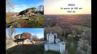 Miniature : GR 100 de la GUERRE de 100 ans, 450 km de MONTLUCON à POITIERS: châteaux, batailles, gastronomie, 4K