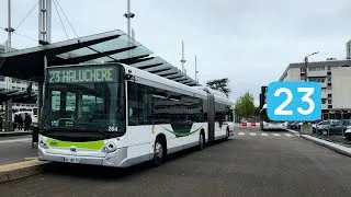 Miniature : Heuliez GX 427 GNV n°264 — Ligne 23 entre Neruda et Repos de Chasse — Réseau Naolib 