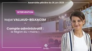 Miniature : Compte Administratif : la Région du "moins" - Najat VALLAUD-BELKACEM