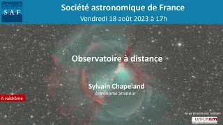 Miniature : Conférence "Observatoire à distance"