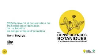 Miniature : Convergences botaniques 2025 - 16. Découverte de 3 espèces endémiques de la Réunion (Henri Hoarau)