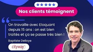 Miniature : Témoignage Client - Baptiste Delloye de CityWay