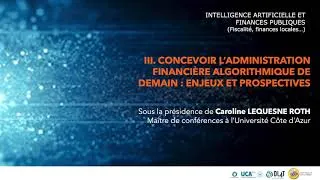 Miniature : III. Concevoir l'administration financière algorithmique de demain : enjeux et prospectives