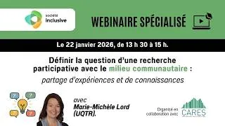 Miniature : Définir la question d’une recherche participative avec le milieu communautaire
